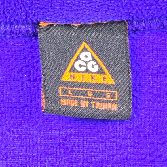 Nike ACG Vintage 90’s Pullover Sweatshirt Mens L Therma-Fit Fleece Streetwear - Picture 6 of 8